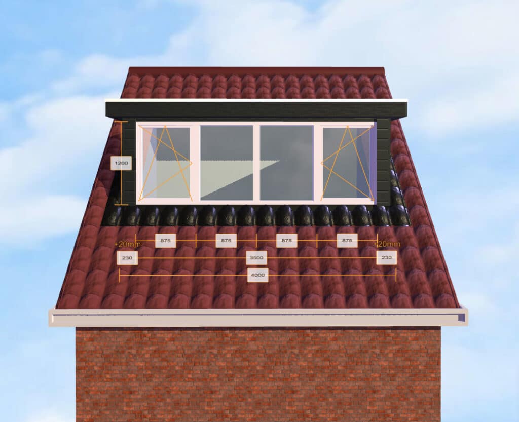 dakkapel 4 meter ps