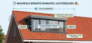 maximale breedte dakkapel