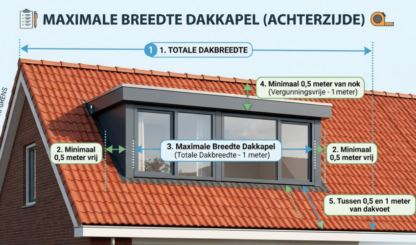 maximale breedte dakkapel